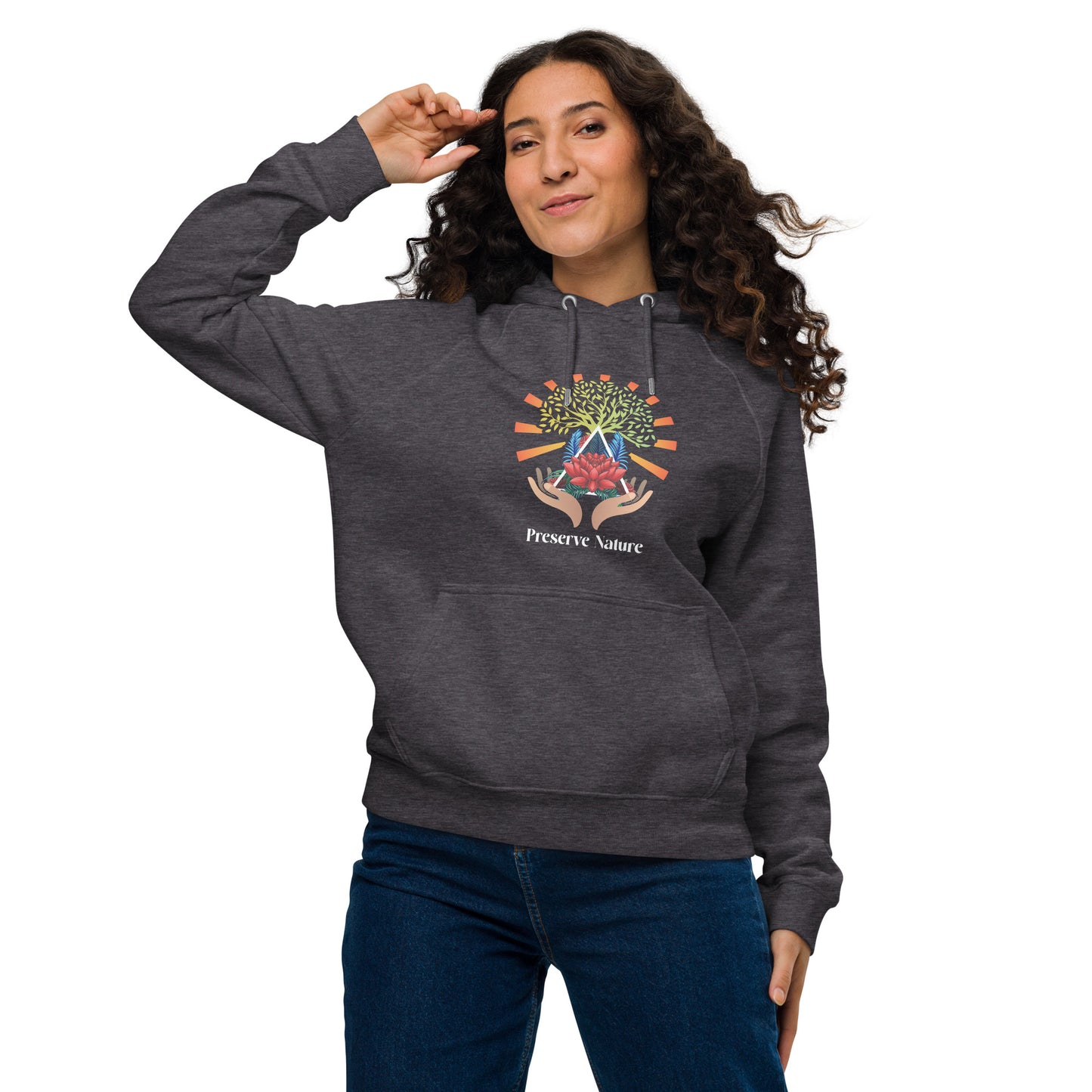 Unisex eco raglan hoodie