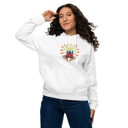 Unisex eco raglan hoodie